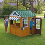 Casuta de joaca Garden View Kidkraft - din lemn pentru copii in gradina 